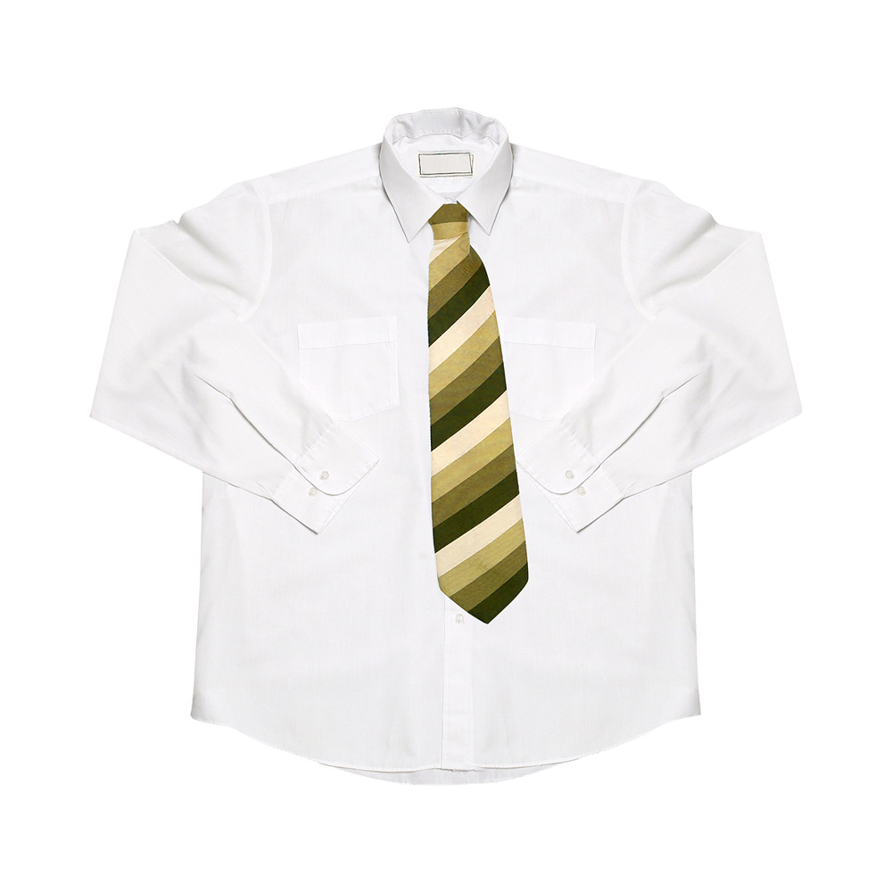 Business Shirt isolated on white Camisa Escolar Clásica - Imagen 1